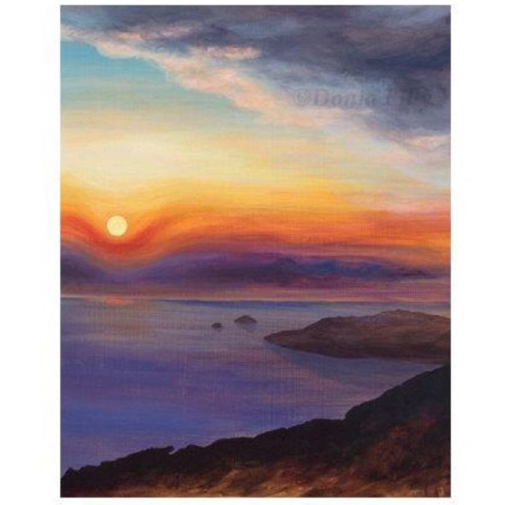 Island Sunrise metal print by Hawaii artist